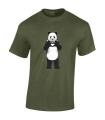 PANDA LOVE MENS T SHIRT CUTE ANIMAL LOVER DESIGN KAWAII JAPAN FASHION GIFT