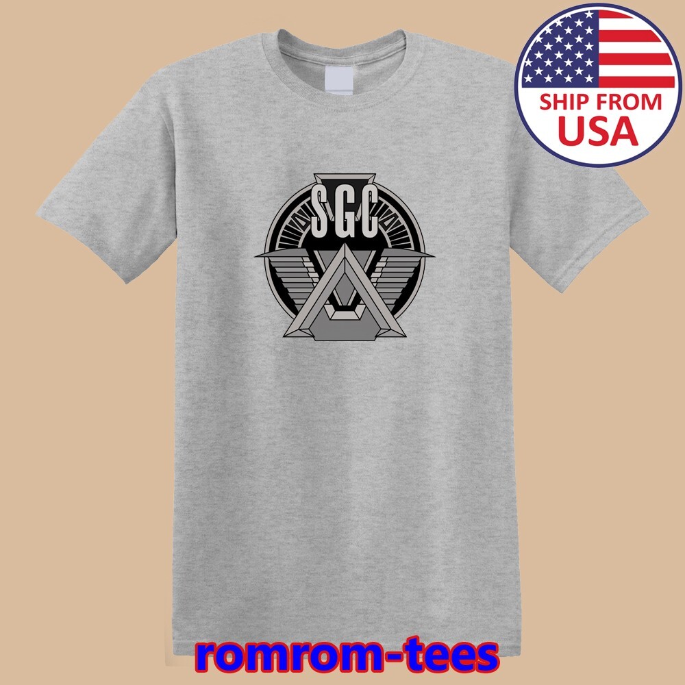 SGC Stargate Command SCI FI TV Series Gray Size S-5XL