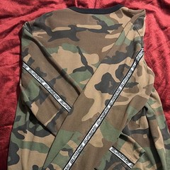 Supreme Reflective Taping L/S Top Size M Woodland Camo