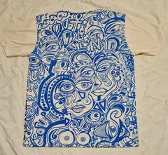 Mirror Brand T Shirt Multi Faces Meditation Yoga Beach PsyTrance Festival XL
