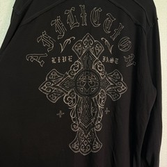 Affliction Thermal Shirt Mens 4X Dakota Hills Reversible Tee Live Fast Y2K NEW