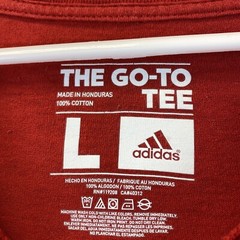 Adidas Logo Graphic Go-To Tee Men’s T-shirt Red L Large / 45-20