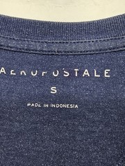 Aéropostale (S) Blue Short-sleeve Graphic t-shirt “Aero” Logo. Knit Fabric