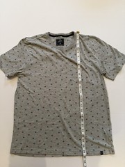 MBX Men’s Short Sleeve Shirt Size M Gray Geometric Cotton Blend