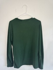 Polo Ralph Lauren Green Blue Pony Men’s Long Sleeve T Shirt Layer Size M 1defect