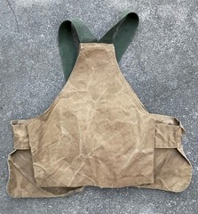 Filson Tincloth Game Bag Size 30 USA Made Vest Strap Leather Belt Closure