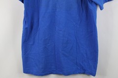 Vtg 90s Mens Large 1990 20th Anniversary Ann Arbor Art Fair T-Shirt Blue USA