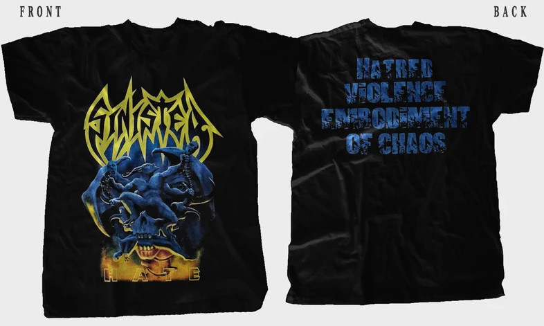 New Dtg/Dtf printed T-shirt – SINISTER- HATE – size- S,M,L,XL,2-3-4-5XL