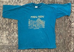Vintage 90s Peru T-Shirt Machu Picchu Cusco Ankari SZ L Boxy