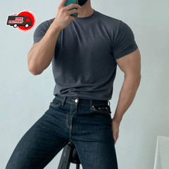 High quality T-shirt men’s short sleeve training T-shirt high elastic cotton
