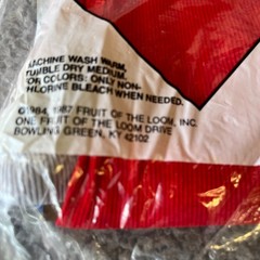 VTG 3-pk Fruit Of The Loom T Shirt Tank Top S 34-36 NOS Multicolor 80’s USA