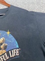 It’s A Wonderful Life Graphic Short Sleeve Black T-Shirt Men’s Size 3XL See Pics