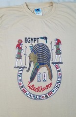 Vintage Egypt Tutankhamun shirt size MEDIUM (tag XL) Pharaoh mummy pyramid