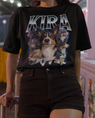 Custom Personalized Bootleg Rap Vintage 90s Girlfriend Boyfriend Pet T-Shirt