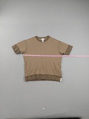 Calvin Klein Jeans Shirt Mens Large Brown Ribbed Knit Crewneck Ringer Tee Cotton