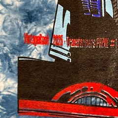 Vintage-Rush Transformers Optimus Prime Anime Art Shirt 3XL 28×35 Tie-Dye