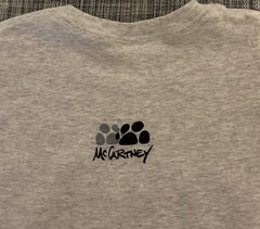 Doberman Pinschers T-shirt Mens Gray Short Sleeve Cotton Blend Size XL New