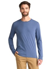 Mens Cotton Crewneck Long Sleeve T-Shirt Size XL, 2XL, 3XL, 2XLT, 3XLT Pullover