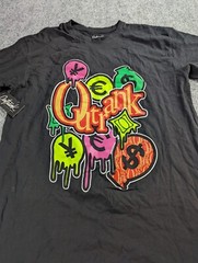 Outrank T-Shirt Men’s L Black Graphic Print Money Bags NWT