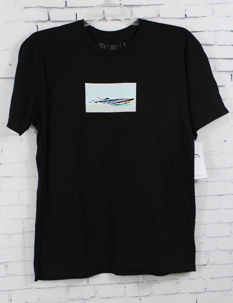 Neff Dreamboat Cotton Crew Neck Short Sleeve Tee T-Shirt, Men’s Large, Black New