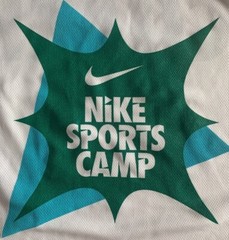 Brand New Nike Sports Camps Sport-Tek Coach T-Shirt White/Green/Teal Large