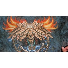 Easyriders Y2K T-Shirt Native Skull Dreamcatcher Mineral Wash Mens L