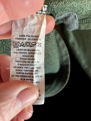 Mens LL Bean Long Sleeve Shirt Large Outdoor Army Green 1/4 Button Pull On