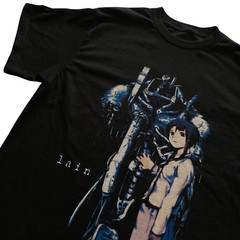 SERIAL EXPERIMENTS LAIN ANIME UNISEX BLACK – GILDAN t-shirt – high quality print