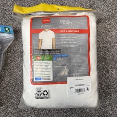 Hanes Mens 2 Pack Crew Neck T-Shirts Size XL Cool Comfort Tagless 11 Shirts