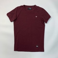Hood By Air T Shirt Mens M Medium Burgundy Crew Neck Basic Short Sleeve Tee