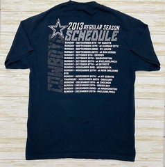 Dallas Cowboys Authentic – Mens size L ‘2013 regular season schedule’ T-shirt