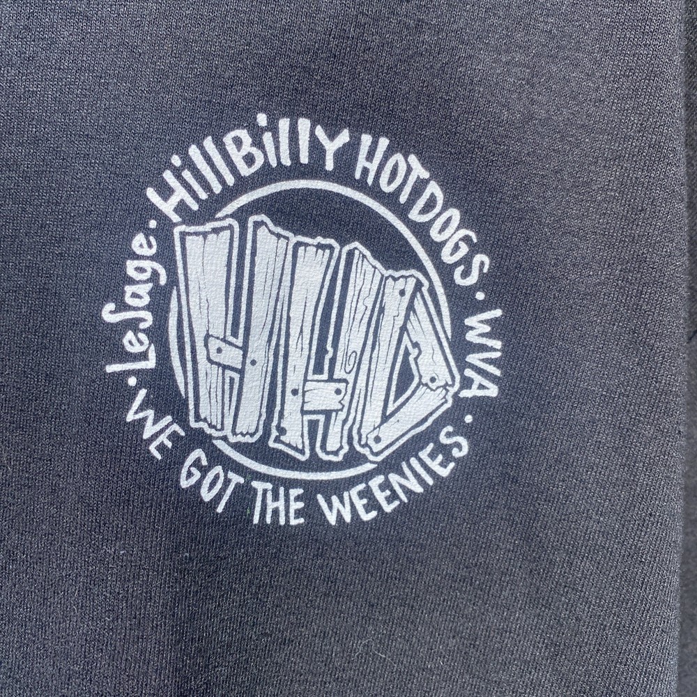 Gilda’s Dry Blend Hillbilly Hotdogs WV T-shirt XL