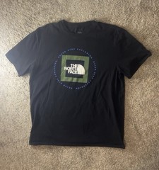 Men’s The North Face TNF Graphic Never Stop Exploring Black Shirt Size Large
