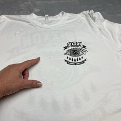 Dixxon Flannel Live Fast Fear Nothing Tee T-Shirt Size L White Long Sleeve