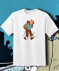 Les Aventures De Tintin T shirt Adult & Youth sizes FAST SHIP!!