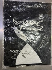 Sada Shirt Short Sleeve V Neck Black Color Medium Sized Can Be Mix N Match S-6x