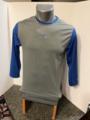 Nike Dri-Fit Swingman Pro Combat Men’s T-shirt Blue Gray S Fitted Poly Spandex