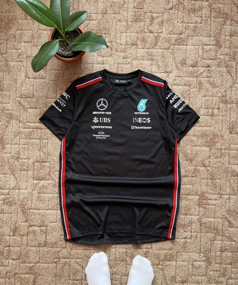 Mercedes-Benz Petronas Racing Black Tee Official Licensed Product Size M Men’s