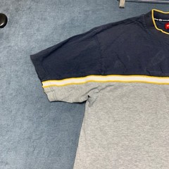 Unionbay T Shirt Mens XL Navy Gray Colorblock Short Sleeve Crew Neck Casual Wear