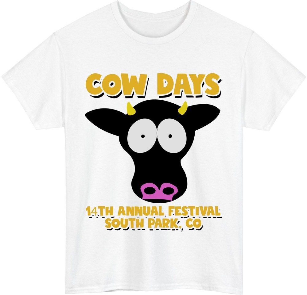 South Park Cow Days Retro T-Shirt – 14th Annual Festival Cartoon Meme Unisex Tee