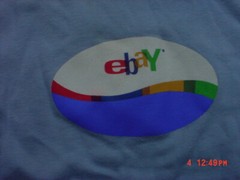 New Ebay Logo Ladies Wave Crew Neck Tee Shirt Size XLarge