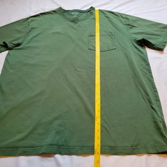 Duluth Trading Co. Green Solid Longtail T Relaxed Fit Short Sleeve Pocket XL