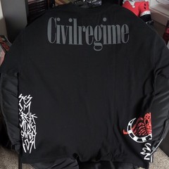 Civil Regime Beetlejuice Black Graphic Logo Crew Neck Short Sleeve T-Shirt XL