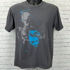 Batman Joker The Dark Knight T Shirt DC Comics Movie Film Tee Gray Mens M Medium