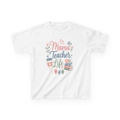 Cute Mama Teacher Life Floral Coffee Crop Top Comfort Colors