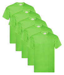 Fruit Of The Loom 61082 Men’s Original Crew Neck Tee 5 pack T-Shirts