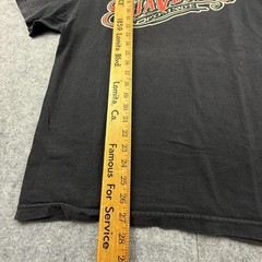 Suavecito Pomade Mens Size L T Shirt Logo Graphic Tee Black Double Sided Tee