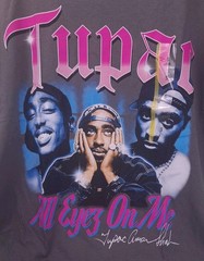 Tupac 2Pac All Eyez On Me Graphic T-Shirt Womens Size Small 100% Cotton NWT