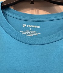 Men’s Cremieux Short Sleeve Blue Cotton T-Shirt Size L