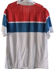 Domino’s Pizza Employee Red White Blue Work Shirt Size G (Large) & Hat
